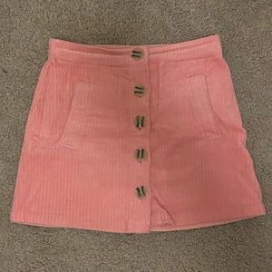F21 Corduroy Mini Skirt